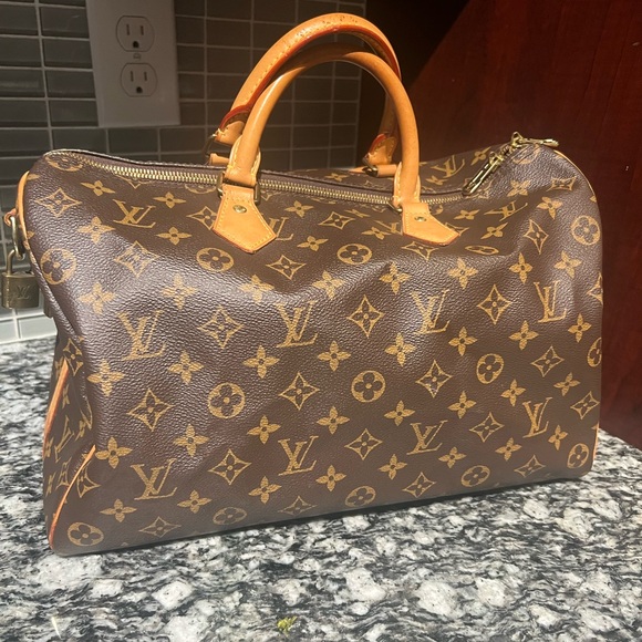 Louis Vuitton Monogram speedy bandoulier 35 full inclusion - Picture 4 of 16